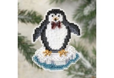 вишивка гладдю MH189301 Гордий пінгвін. Набір для вишивки в змішаній техніці Mill Hill вишивка гладдю MH189301 Гордий пінгвін. Набір для вишивки в змішаній техніці Mill Hill