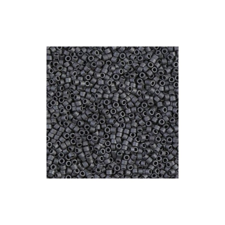 DB-306 Бисер Miyuki Delica Beads 11/0 (матовый влажный асфальт) - 1 DB-306 Бисер Miyuki Delica Beads 11/0 (матовый влажный асфальт) - 1