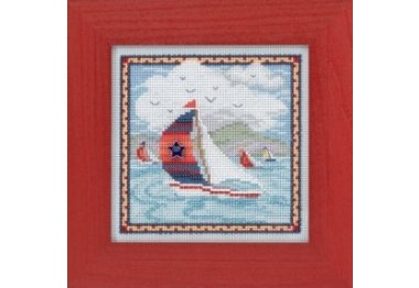 вышивка гладью MH144106 Летний бриз. Набор для вышивки в смешанной технике Mill Hill