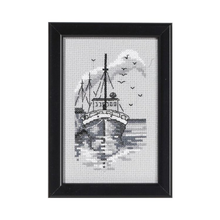 13-8376 Човен (Trawler. Набір для вишивання хрестом PERMIN - 1