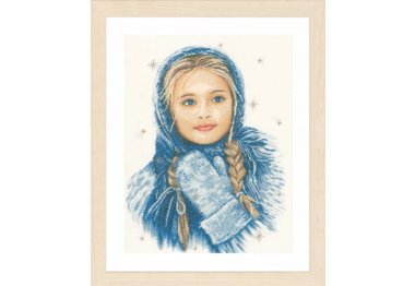  PN-0169674 Зимова дівчина. Набір для вишивки хрестиком Lanarte