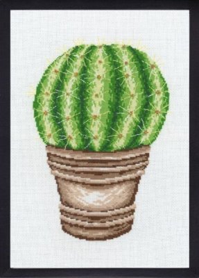 92-7444 Золотий кактус (Gold Cactus. Набір для вишивання хрестом PERMIN - 1