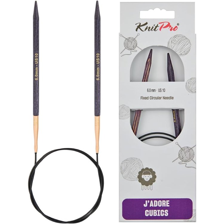 19059 Спицы круговые J'adore Cubics KnitPro 60 см, 6.00мм - 1 19059 Спицы круговые J'adore Cubics KnitPro 60 см, 6.00мм - 1