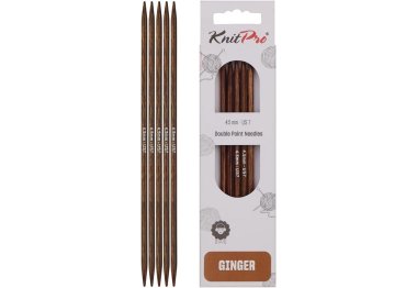 спиці для в'язання 31028 Спиці шкарпеткові Ginger KnitPro, 20 см, 4.50 мм
