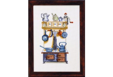  12-2142 Кухонна Шафа Сіра. Набір для вишивання хрестом PERMIN