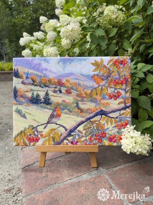 K-274 Холмы, пропитанные золотом. Набор для вышивки крестом Мережка - 2 K-274 Холмы, пропитанные золотом. Набор для вышивки крестом Мережка - 2