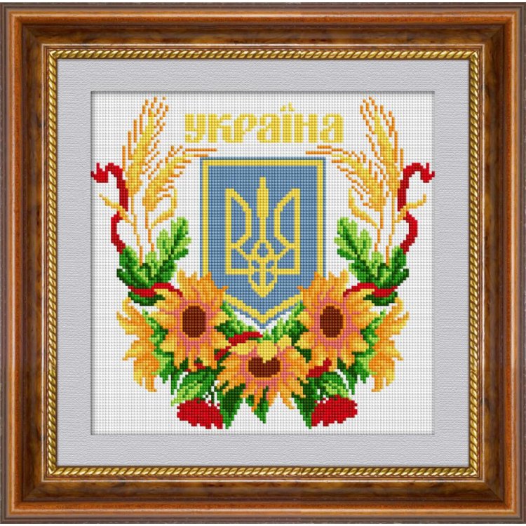 30085 Герб Украины 2. Набор для рисования камнями - 1