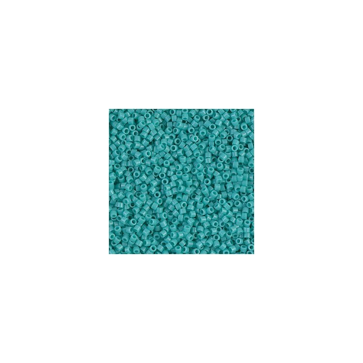 DB-729 Бісер Miyuki Delica Beads 11/0 (натуральний, бірюзовий) - 1