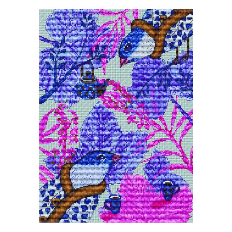 Набор для вышивки крестом Гостеприимство. Индиго Ksenya project 10-007L - 1